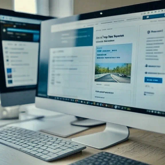 A desktop computer